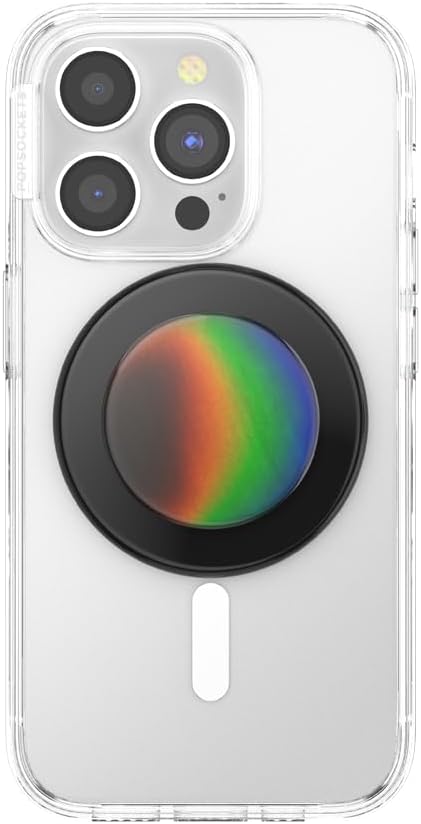 PopSockets Phone Grip for MagSafe, Magnetic Holder, Phone Stand, Black - Thermocromatic