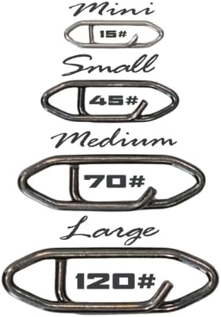 Top Water Co. Fishing Speed Clips - Durable Stainless Steel, Fast Lure Connector (Multiple Sizes)