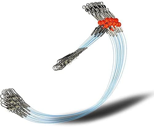 YOTO Fishing Leaders,Saltwater Tackle Rig with Swivels Snap, High-Strength Fishing Wire Gear Equipment for Lures Bait Or Hooks,1Arm and 2Arm