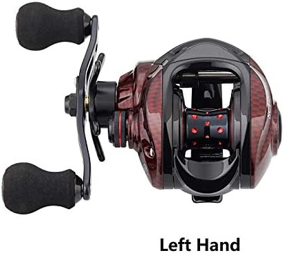 FISHDROPS Baitcaster Reels, 9+1BB, CNC Aluminum Spool, Magnetic Brake System Bait Caster Reel High Speed Gear Ratio 7.0:1 Ultra Smooth Low Profile Baitcasting Fishing Reel