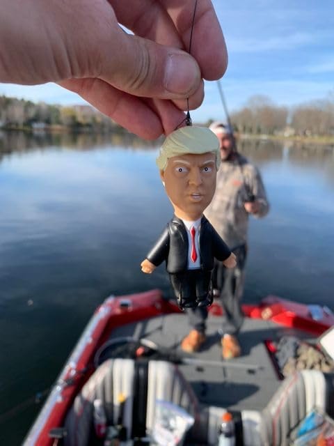 Trump Topwater Fishing Lure, Novelty Bass Lure with Treble Hooks, Floating Hard Bait for Freshwater and Saltwater Fishing, Collectible Fishing Gift