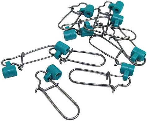 25/50/100 PCS Fishing Line Sinker Slides Duo Lock Snaps High Strength Stainless Steel Sinker Slider Swivel Snap Kit Fishing Tackle
