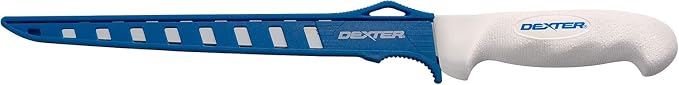 Dexter Outdoors 8" SOFGRIP Flexible Fillet Knife | Includes Edge Guard | High-Carbon American Stainless Steel Blade | Resists Corrosion | Comfortable, Slip-Resistant Handle | Made in USA
