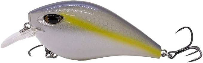 Duckett Fishing Squarebill Crankbait, Shallow Water Bass Lure with Aggressive Action and Deflections