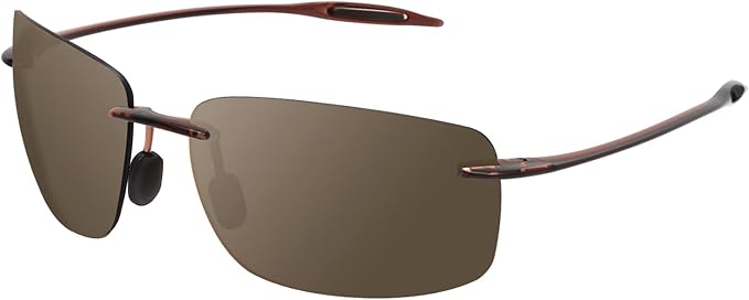 JULI Sports Sunglasses for Men Women Tr90 Rimless Frame for Running Fishing Golf Surf Driving MJ8009