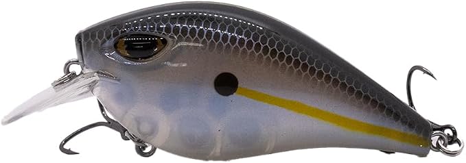 Duckett Fishing Squarebill Crankbait, Shallow Water Bass Lure with Aggressive Action and Deflections