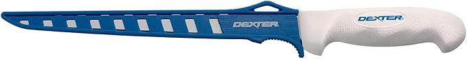 Dexter Outdoors 9" SOFGRIP Flexible Fillet Knife | Includes Edge Guard | High-Carbon American Stainless Steel Blade | Resists Corrosion | Comfortable, Slip-Resistant Handle | Made in USA