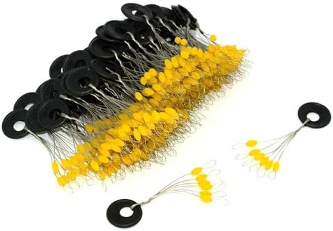 Senyu 6 in 1 Fishing Bobber Stopper,Soft Silicone Float Sinker Stops,100Pcs Cylinder,Oval Float Stop Stoppers