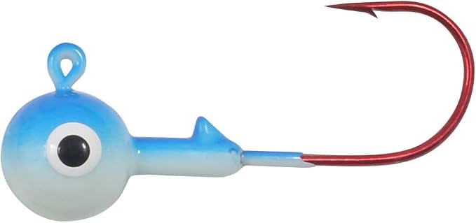 Northland Tackle Gum-Ball Fishing Jig Heads for Walleye, Bass, Trout, Crappie, & Panfish – 22 Lure Colors, Bulk Packs, 8 Sizes (1/64, 1/32, 1/16, 1/8, 3/16, 1/4, 3/8, & 1/2 Oz)