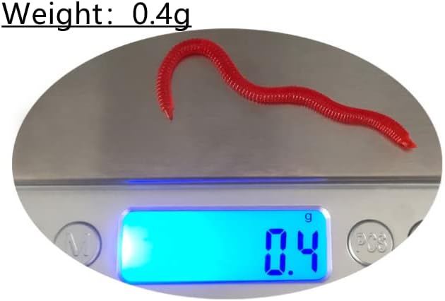 1.6in/3.3/3.9in Fishing Soft Lure Trout Worm Earthworm Bait Lifelike Fake Bloodworm Grub Worm Soft Fishing Lure Baits