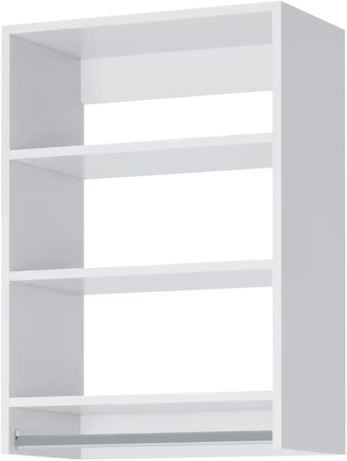Medium Hanging Closet Unit - Modular Closet System For Hanging - Closet Organizers And Storage Shelves (White, 31.5 inches Wide)