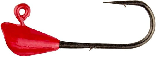Trout Magnet Jig Heads - 1/64 oz - 25 Pack - Shad Dart Head Shape Hook with Lure Body Securing Barb - Balanced Jigs and Hooks for Trout, Crappie, Bass, Panfish - Freshwater Saltwater Fishing Gear