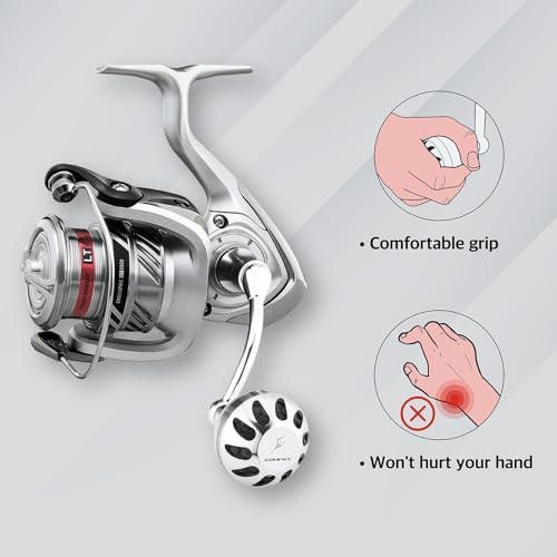 GOMEXUS Power Handle Compatible for Daiwa Revros LT Regal LT Legalis LT Crossfire LT Elimilator QR Ultralight Fishing Reel Crank 【Please Pay Attention to [Style Name] When selecting】