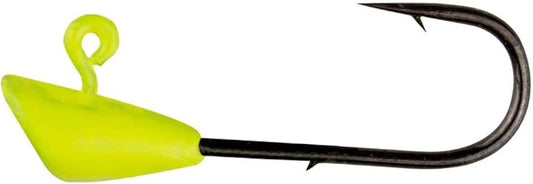 Trout Magnet Jig Heads - 1/64 oz - 25 Pack - Shad Dart Head Shape Hook with Lure Body Securing Barb - Balanced Jigs and Hooks for Trout, Crappie, Bass, Panfish - Freshwater Saltwater Fishing Gear