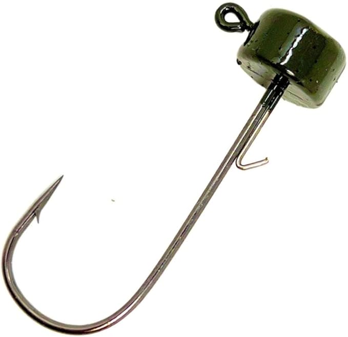 Reaction Tackle Ned Rig Jig Heads - Mushroom Jig Head Shroom jigs, Bass Fishing Lures, Fishing Tackle Finesse Jig Fishing Hooks (25-Pack Kit)