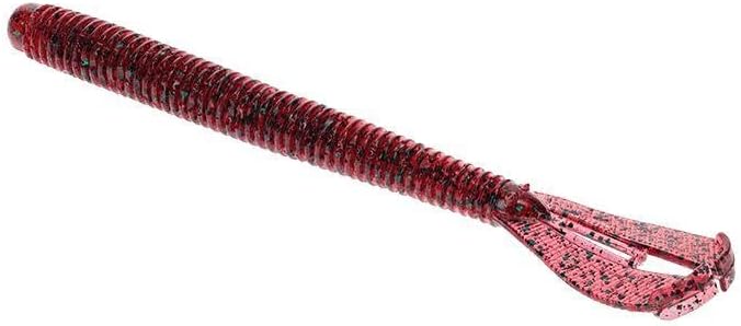 Strike King Rage Twin Tail Menace Worm Soft Bait Fishing Lure, 6", 2 Rage Flange Tails