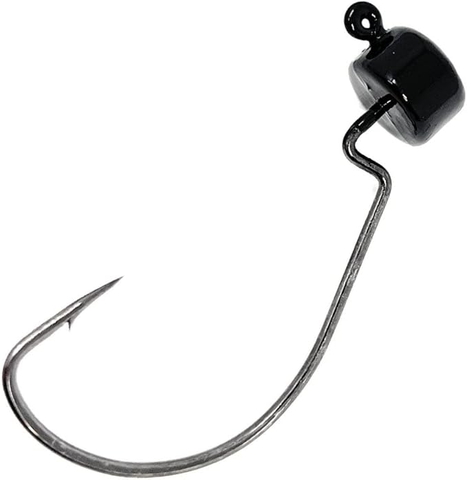 Reaction Tackle Ned Rig Jig Heads - Mushroom Jig Head Shroom jigs, Bass Fishing Lures, Fishing Tackle Finesse Jig Fishing Hooks (25-Pack Kit)