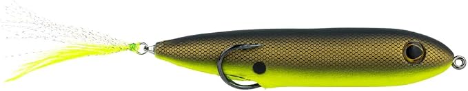 SNAG Proof Zoo Dog Topwater Lure | Weedless Action for Explosive Strikes | Chartreuse Shad, 3/5 oz.