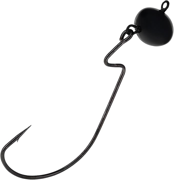 Reaction Tackle Football Swing Jig - Wobble Head Jig for Deep Water & Rocky Terrain Fishing | Enhanced Bait Action, Versatile Soft Plastic Lure - 5 per Pack