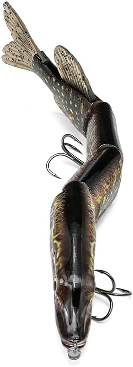 Large Multi Jointed Fishing Lures Bait,Big Giant Fishing Bass Lures,Crankbaits Swimbaits with Treble Hook