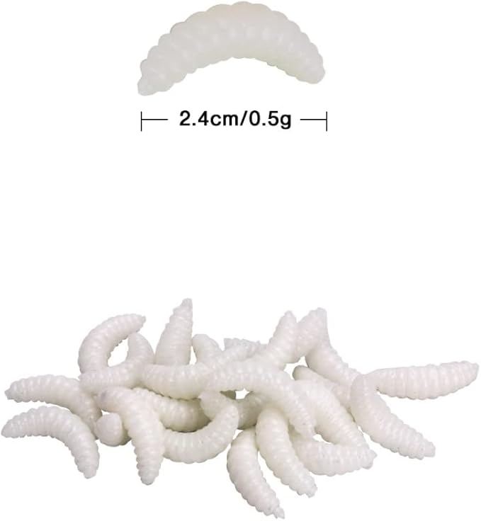 100pcs Fresh Water Fishing Bait, Soft Plastic Worms, Bass Fishing Worms, Soft Bait Shad Fishing Lures, Worm Baits