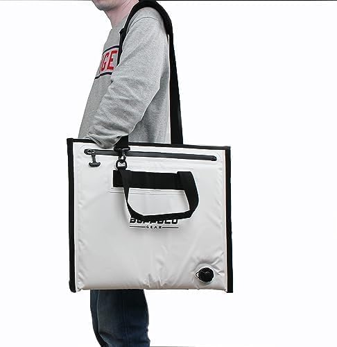 Buffalo Gear Insulated Cooler Bag - 20x18in Bait Cooler, Waterproof Fish Kill Bag