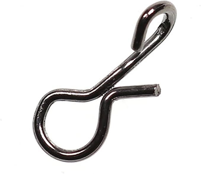 100PCS Quick Fly Fishing Snaps Stainless Steel No Knot Fast Snaps Quick Lure Change Clips Fast Snaps Fly Fishing Snap No Knot Snaps Quick Change Connect Snap, Silver