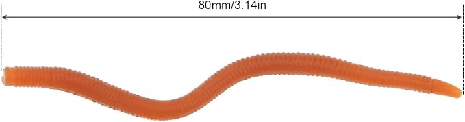 20pcs Bass Fishing Worms - Soft Plastic Baits & Lures for Fresh Water Fishing