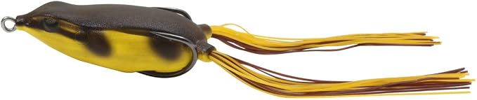 Northland Fishing Tackle Reed Runner Weedless Hollow Body Topwater Popping Frog for Bass Fishing, Assorted Colors, 1.75" Length