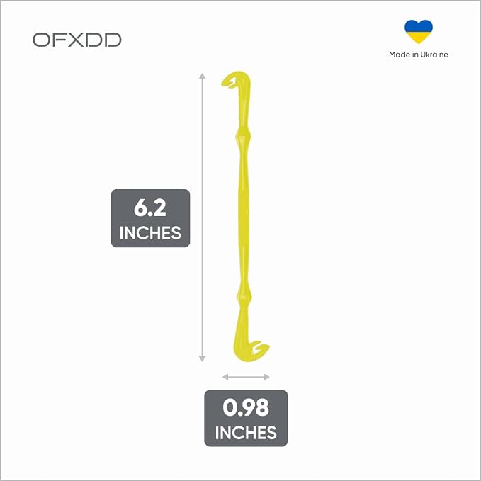Loop Tyer - Hook Loop Tyer for Fishing - Plastic Fishing Line Knot Tying Tool, 3 Pcs Yellow & 3 Pcs Red