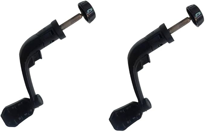 2Pcs Black Universal Plastic Power Handle Fishing Reels Crank Rock Arm Spinning Wheel Grasp
