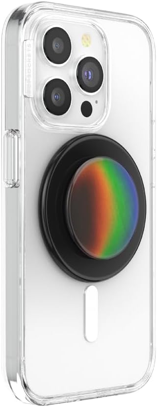 PopSockets Phone Grip for MagSafe, Magnetic Holder, Phone Stand, Black - Thermocromatic