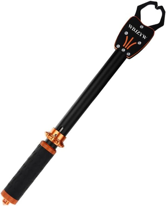 16.2-inch Aluminum Alloy Fish Lip Gripper, 360-degree Rotating Non-Slip Handle (PP Material), Powerful bite, Window Breaker, Lost Hand Rope, Giant Fish, Men's Gift