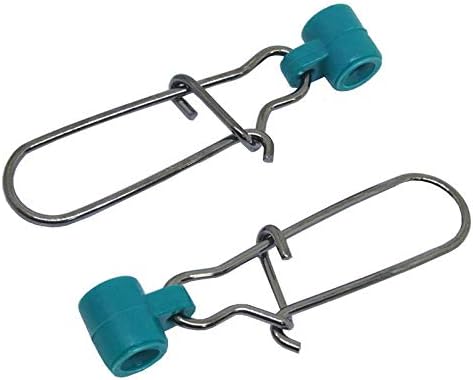25/50/100 PCS Fishing Line Sinker Slides Duo Lock Snaps High Strength Stainless Steel Sinker Slider Swivel Snap Kit Fishing Tackle