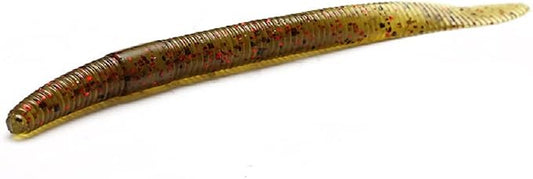 Soft Baits Finesse Worms Flat Tail Stick Worm(10cm/3.94in 2.9g/0.1oz. 6 Color Option)
