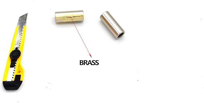Heavy-Duty Copper Fishing Line Crimp Sleeves - 100 Pcs Bulk Pack, Compatible with 5lb-200lb Monofilament & Steel Leader Lines, Durable & Strong for Saltwater Fishing Leaders