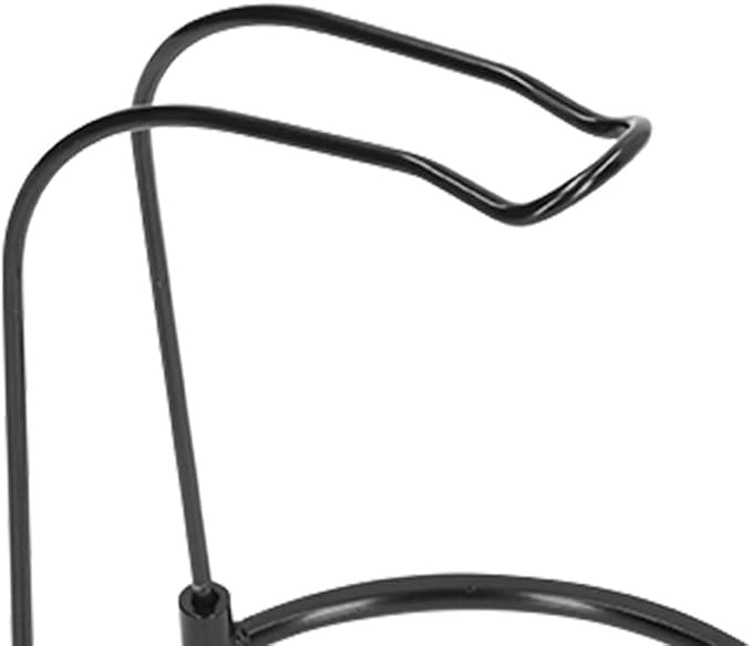 Stainless Steel Fishing Reel Rack - Portable Rod Holder Stand for Display & Storage Reel Bracket, 16.5x14.5x3cm(Black)