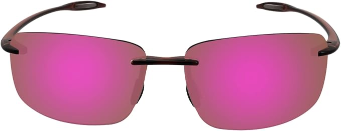 JULI Sports Sunglasses for Men Women Tr90 Rimless Frame for Running Fishing Golf Surf Driving MJ8009