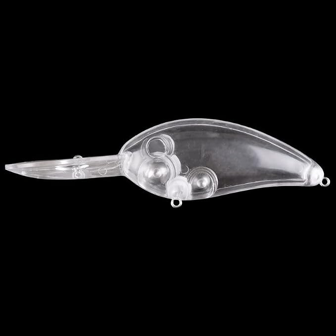 5pcs (4.9 in 0.85oz) Minnow Lure Blanks - Large Lip Deep Diving Crankbait Bodies, Unpainted Baits for Saltwater Fishing, Ideal for Lure Making Angler Gift