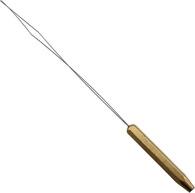 Fly Fishing Lure Making Kit Threader Hair Hook Tying Tool Copper Threader Fly Tying Winding Needle