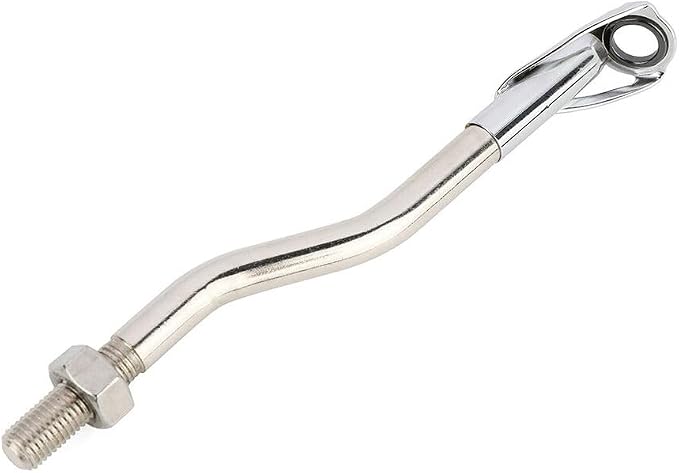 Replacement Part New Bowfishing Rod Attachment Bow Fishing Reel Seats Shoot Thru Rod Stainless Steel