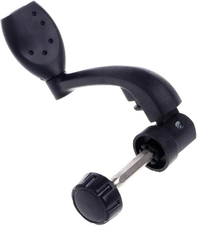 Fishing Reel Handle, Black Nylon, Universal Fit for Saltwater and Freshwater Spinning Reels, Non-Slip Grip