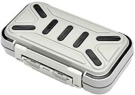 Fishing Tackle Storage Box, Double Sided Waterproof 16 Compartments, Tackle Storage Organizer Box, Fishing Lure Box Storage Containers (Gray)