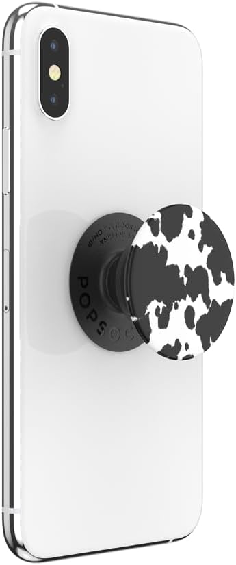 PopSockets Adhesive Phone Grip, Holder, Phone Stand, Cow Print - Its a Moood