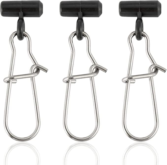 Dr.Fish Sinker Slides for Fishing, Sinker Weight Silder Line Slide Sleeve Swivel Duo Lock Snaps for Saltwater Surf Bottom Fishing Fish Fider Rig Catfish Rig