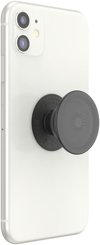 PopSockets Phone Grip with Expanding Kickstand, Adhesive Grip - Translucent Black