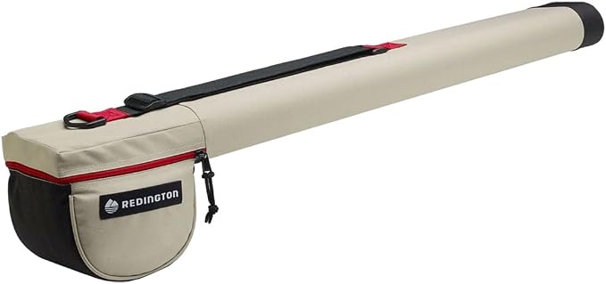 Redington Fly Rod Travel Case, Plastic Reinforced Caps, Adjustable Shoulder Strap