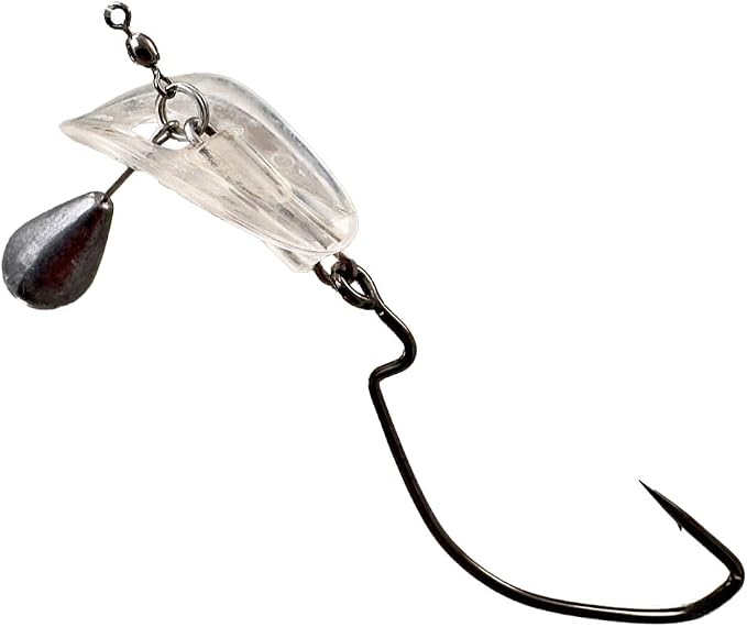 Headbanger BottomRocker Deep Diving Jig Head – Weedless Swimbait Head for Craws & Creature Baits – Patented Action Lip Prevents Rising – Texas Rig Bass Lure – 3/8 oz & 1/2 oz