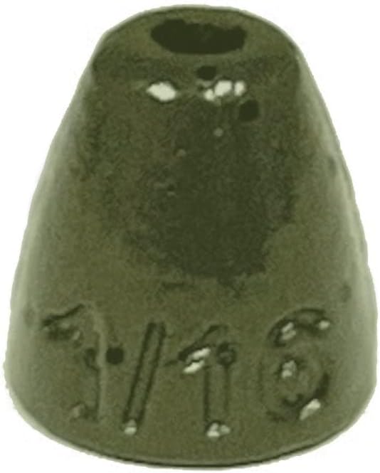 Reaction Tackle Lead Worm Weights - Bullet Shaped Sinkers with Size Stamped - Bass Fishing Tackle Fishing Weights (25-Pack)