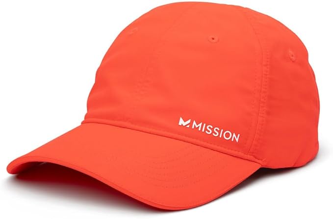 MISSION Cooling Performance Hat, Unstructured Low-Profile Adjustable Fit - UPF 50 - for Running, Workouts & Outdoors